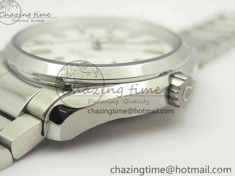 0307 Aqua Terra 150M SS VSF 1:1 Best Edition White Textured Dial Silver Markers on SS Bracelet A8500 Super Clone Chic 8041